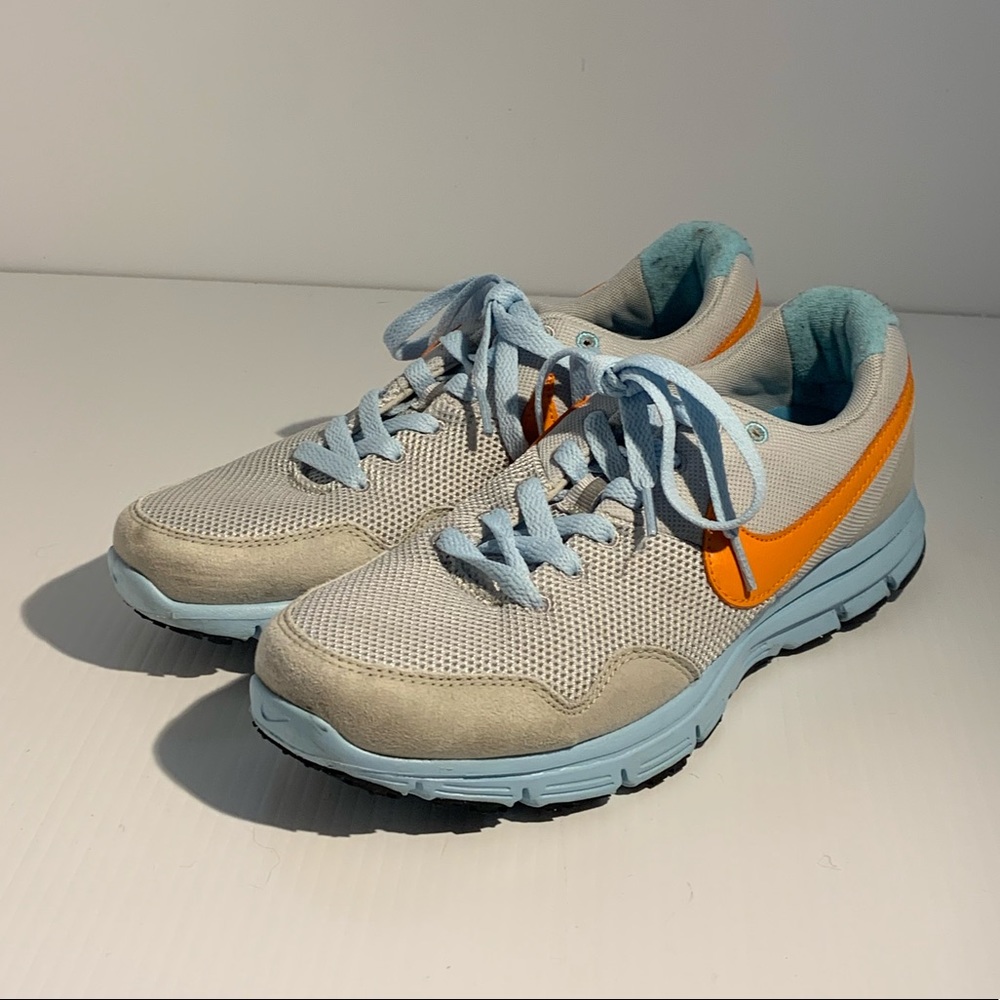 Nike Runners W8 Grey/ Sky Blue/ Orange 🍊